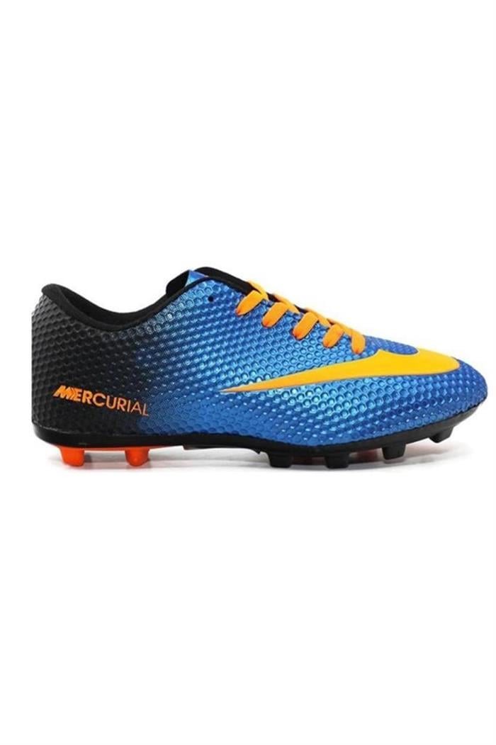 Walked 401-23 Tx Futbol Erkek  Çocuk Halı Saha Kramponu 31-35 Mavi Turuncu
