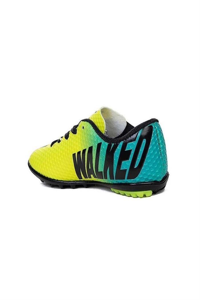 Walked 401-25 Halı Saha Krampon Sarı Turkuaz 36-39