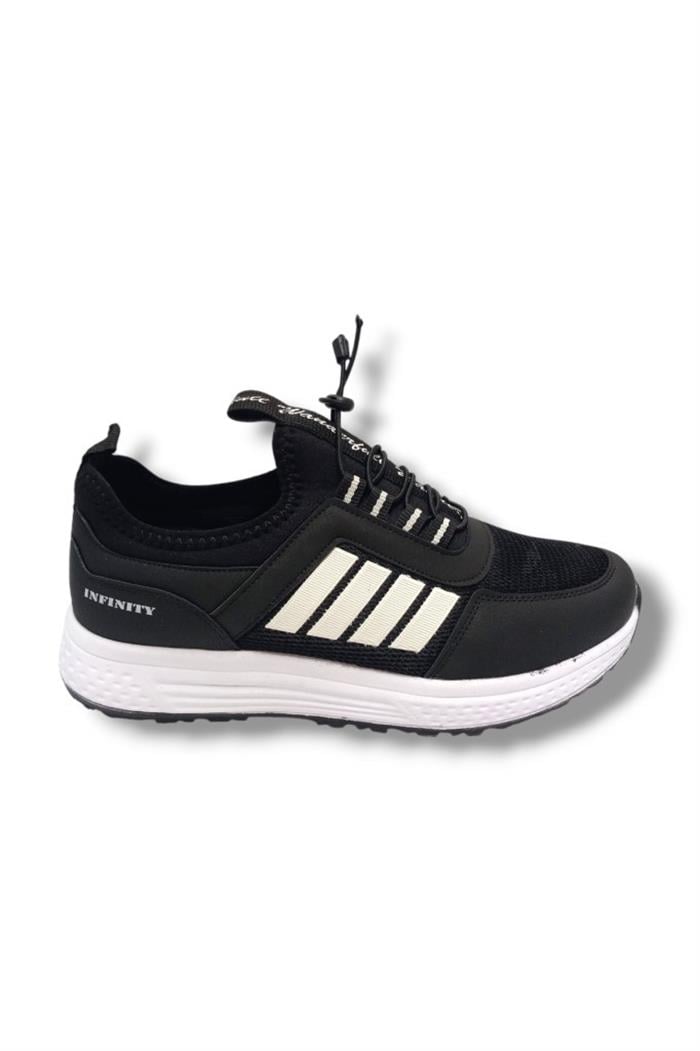Wanderfull İnfinity 4266-25 Anorak Slip On Erkek Sneaker Siyah Beyaz