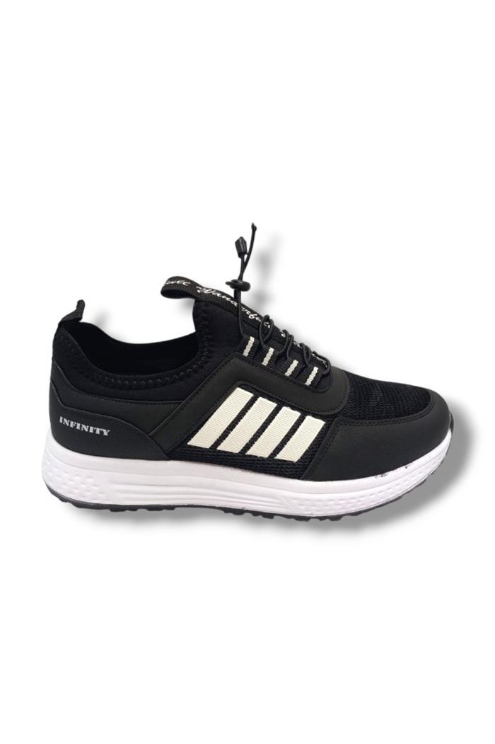 Wanderfull İnfinity 4266-25 Anorak Slip On Erkek Sneaker Siyah Beyaz