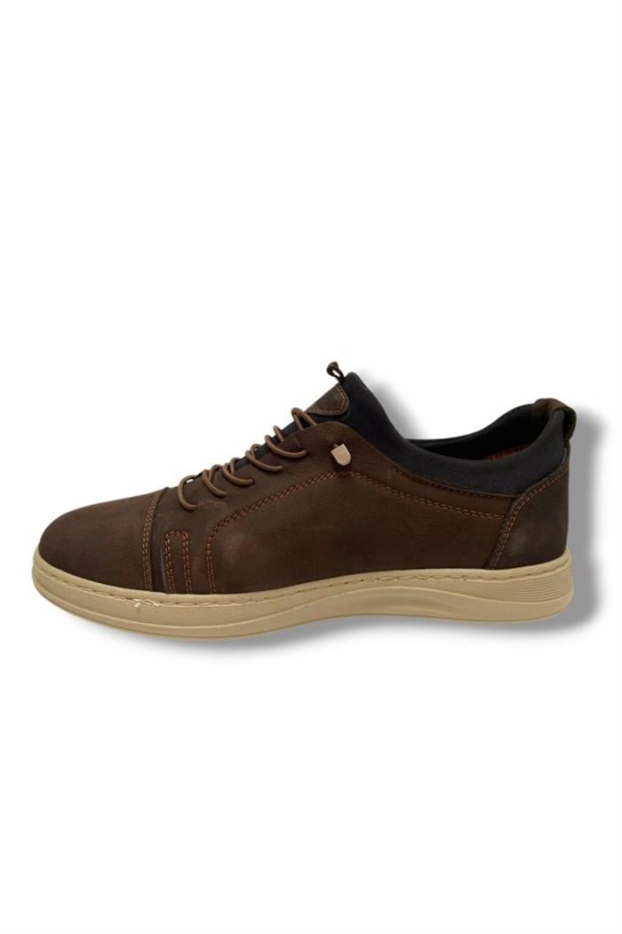 Yolcu 476-25 Hakiki Nubuk Deri Slip On Casual Erkek Ayakkabı