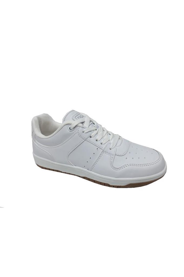 Zigana 2504 Deri Sneakers Ayakkabı 36-40 Beyaz Krep