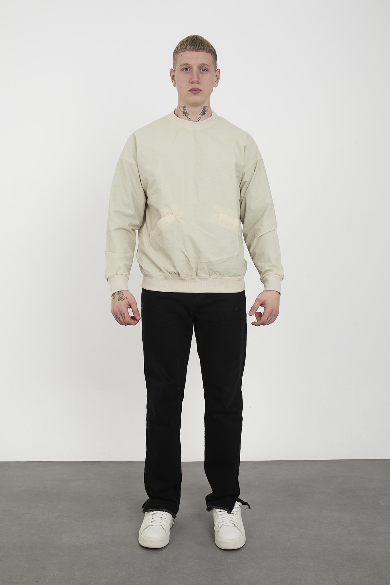 R-2390 Etek Kol Ribanalı Astarlı Sweatshirt