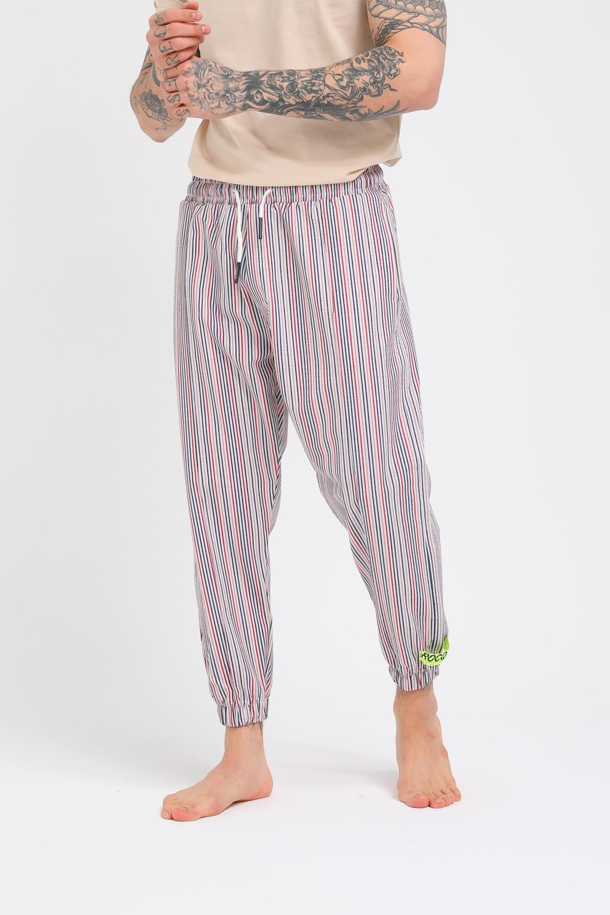 ERKEK ÇİZGİLİ JOGGER PANTOLON R-4108
