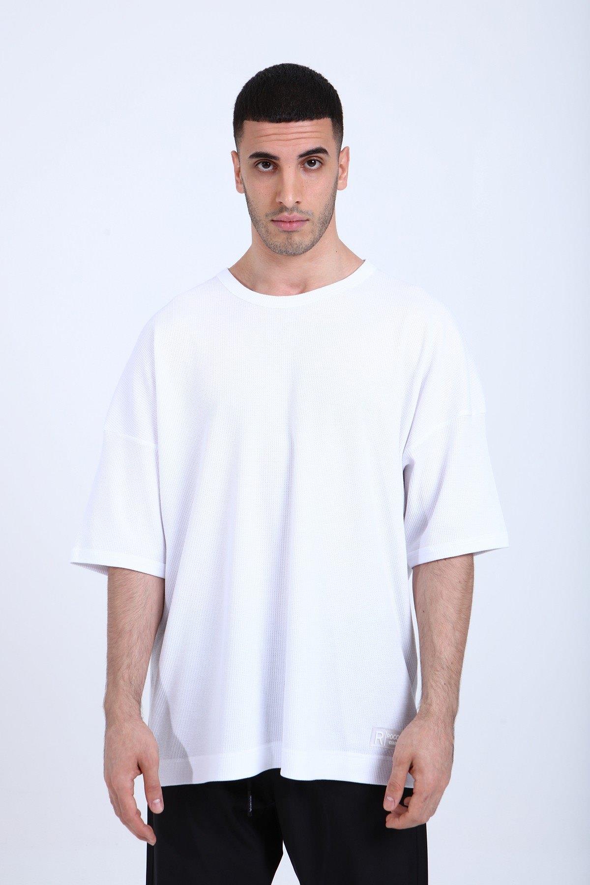 OVERSİZE WAFFLE T-SHİRT R-5284