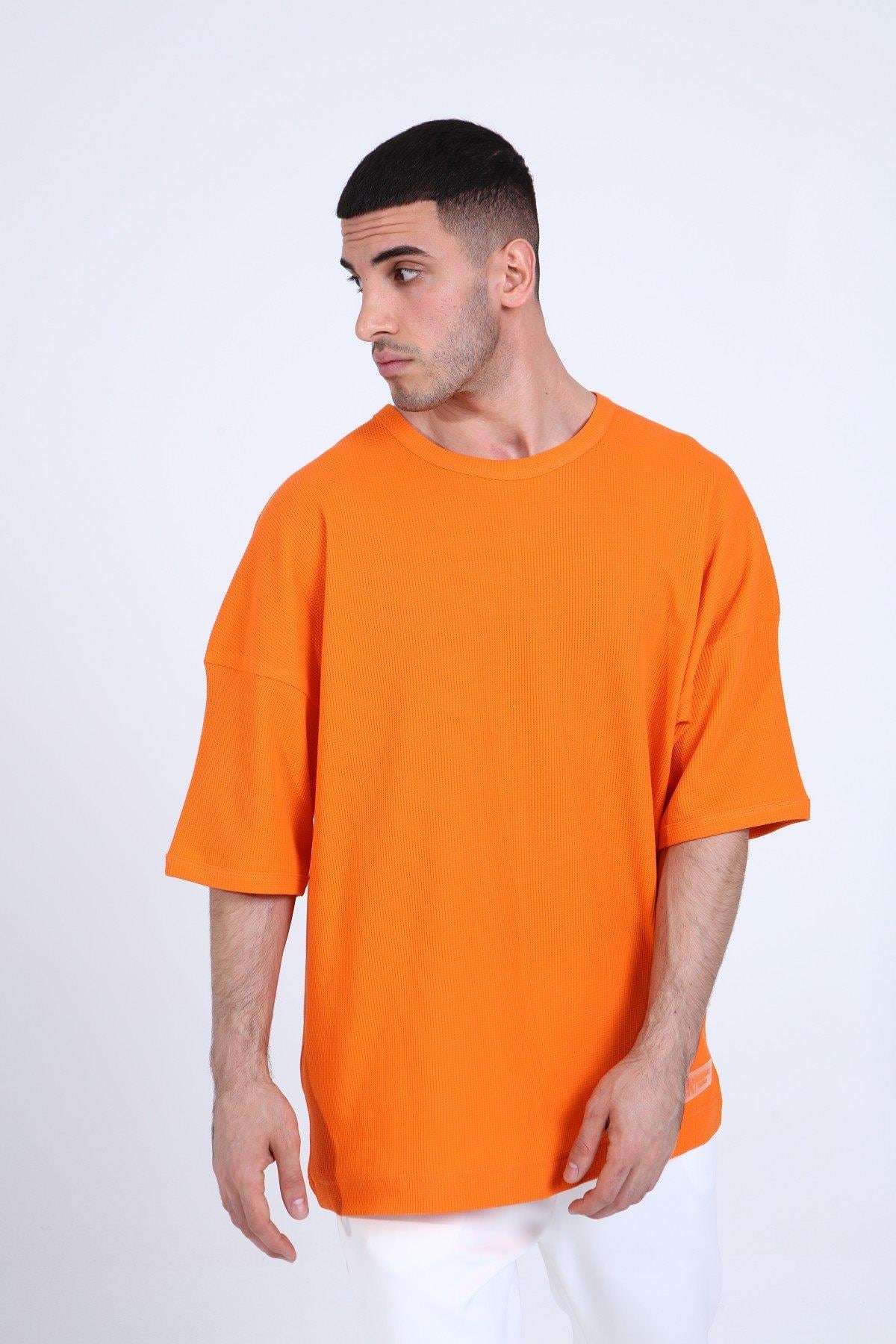 OVERSİZE WAFFLE T-SHİRT R-5284