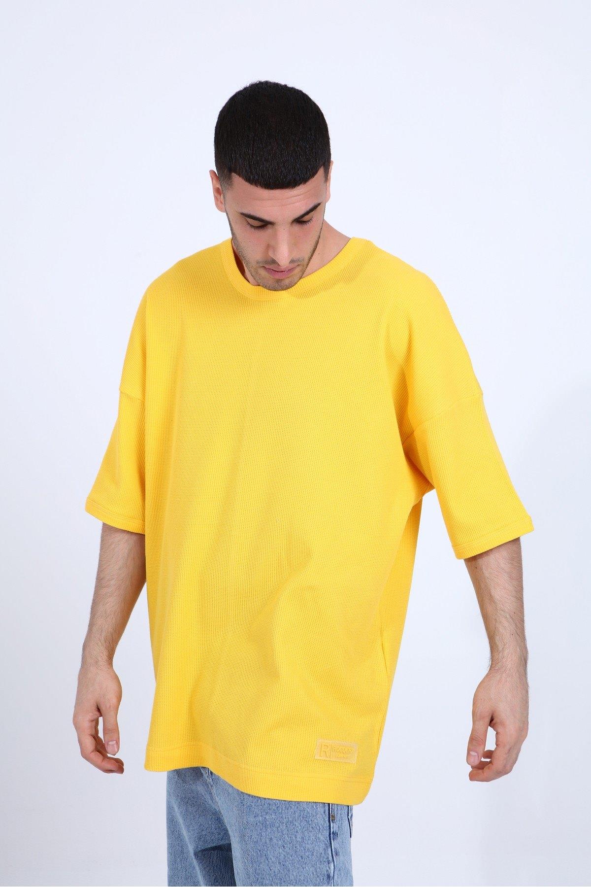 OVERSİZE WAFFLE T-SHİRT R-5284