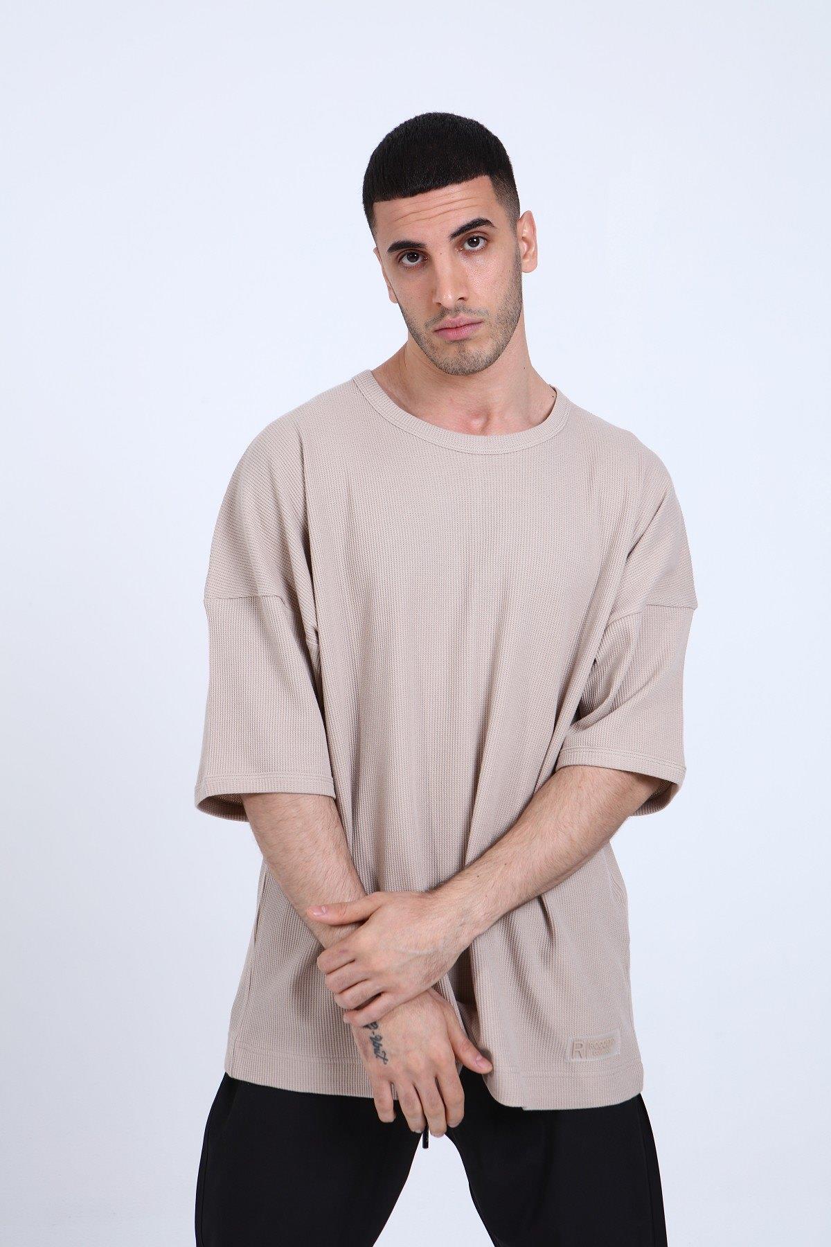 OVERSİZE WAFFLE T-SHİRT R-5284