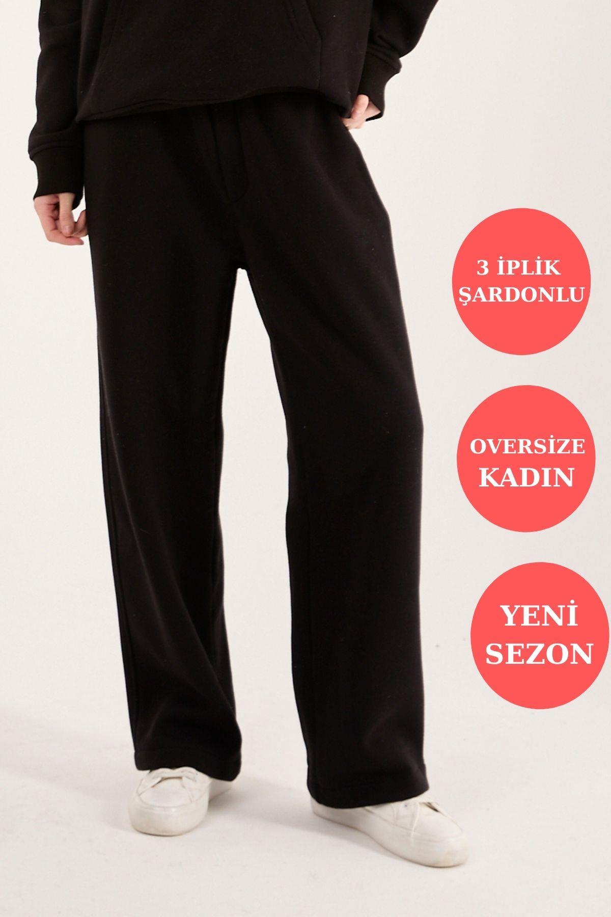 Q-1001 Bel Lastikli Üç İp Şardonlu Pantolon