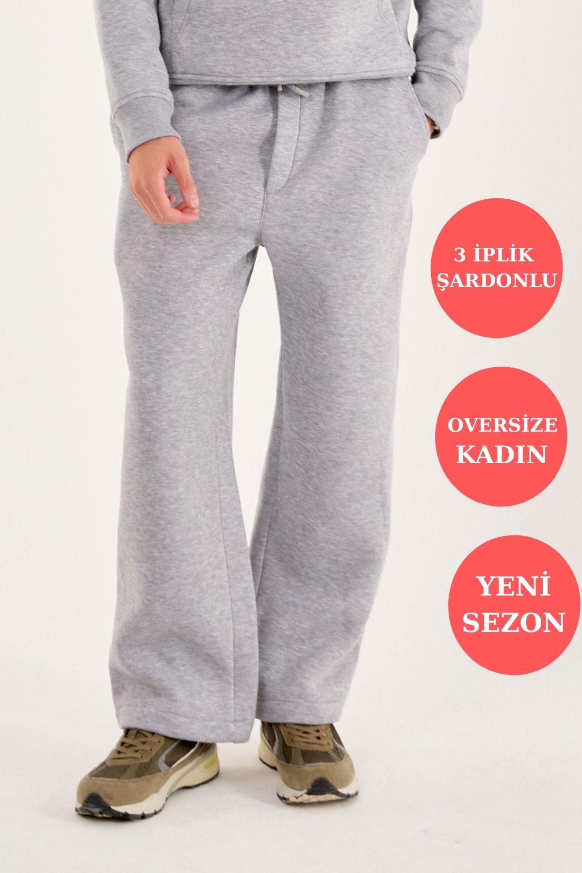 Q-1001 Bel Lastikli Üç İp Şardonlu Pantolon