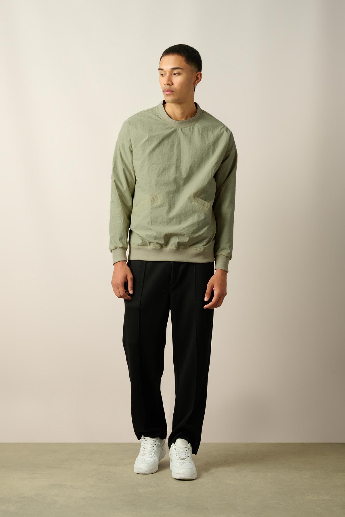 R-2390 Etek Kol Ribanalı Astarlı Sweatshirt