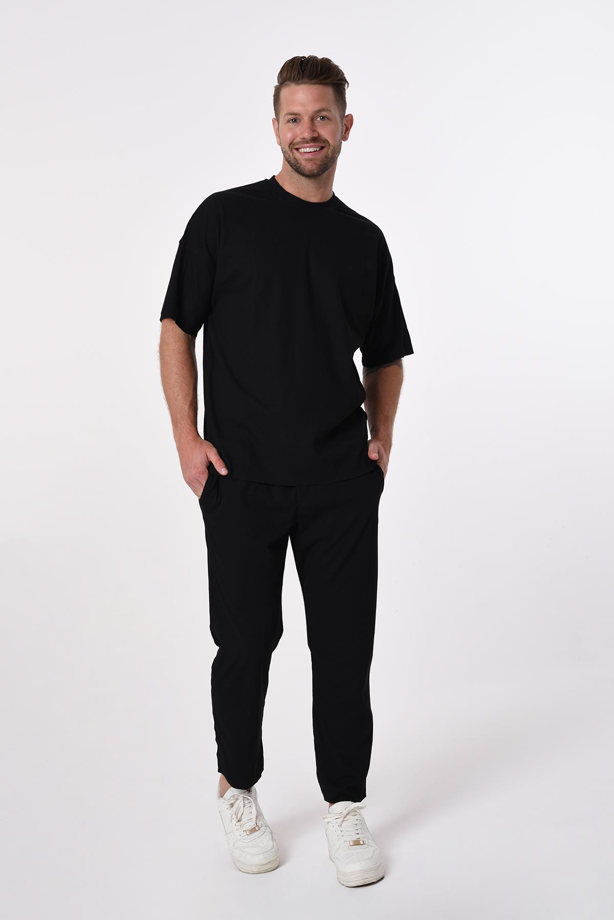 R-4269 Oversize T-shirt Bol Paça Pontolon Kaşkorse Takım
