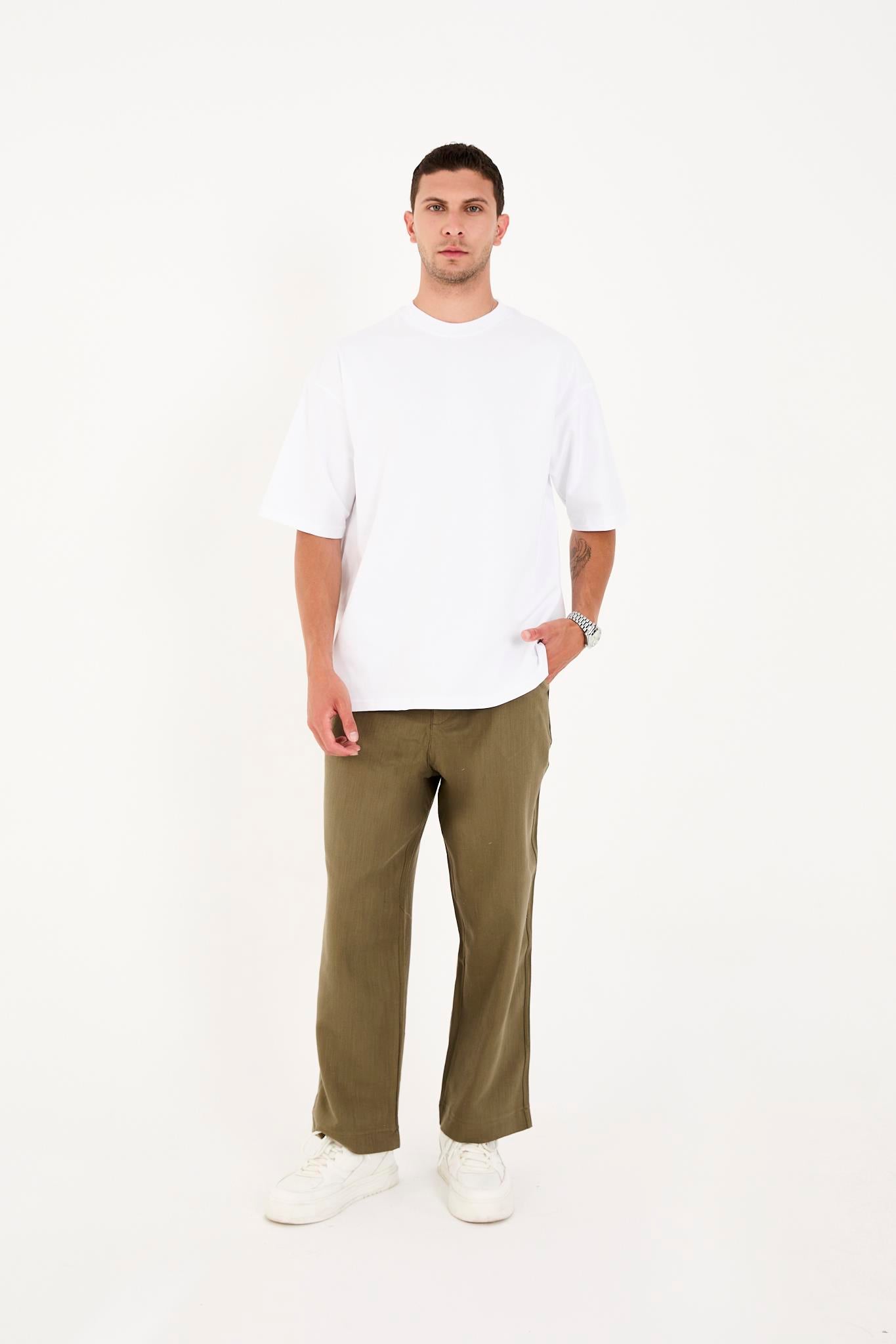 R-4419 Fermuarlı Baggy Pantolon