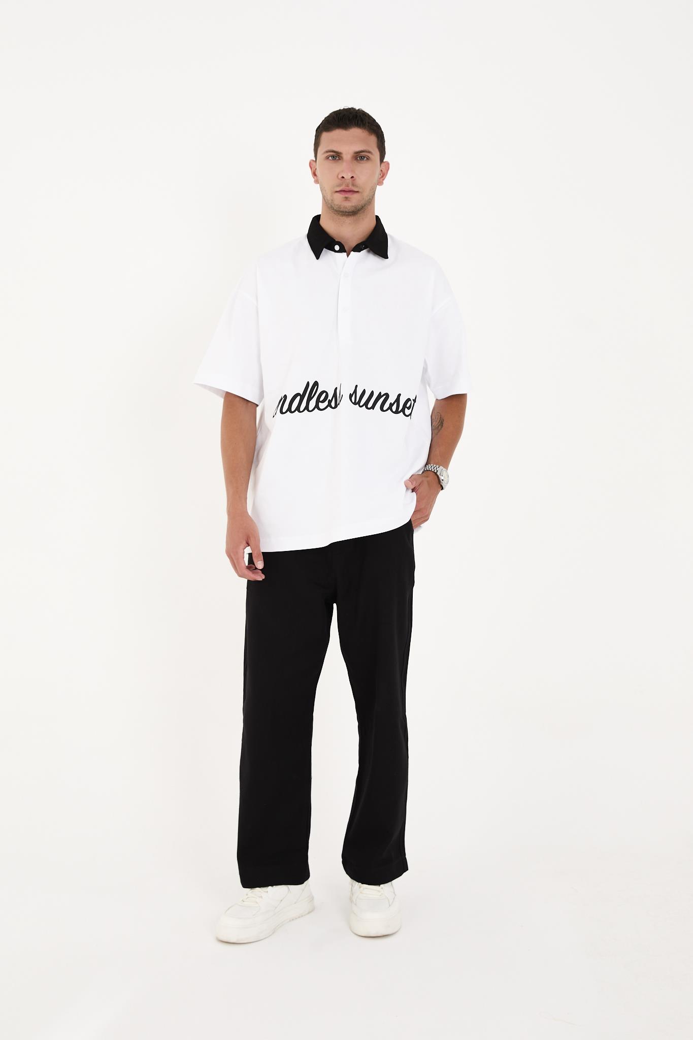 R-4419 Fermuarlı Baggy Pantolon