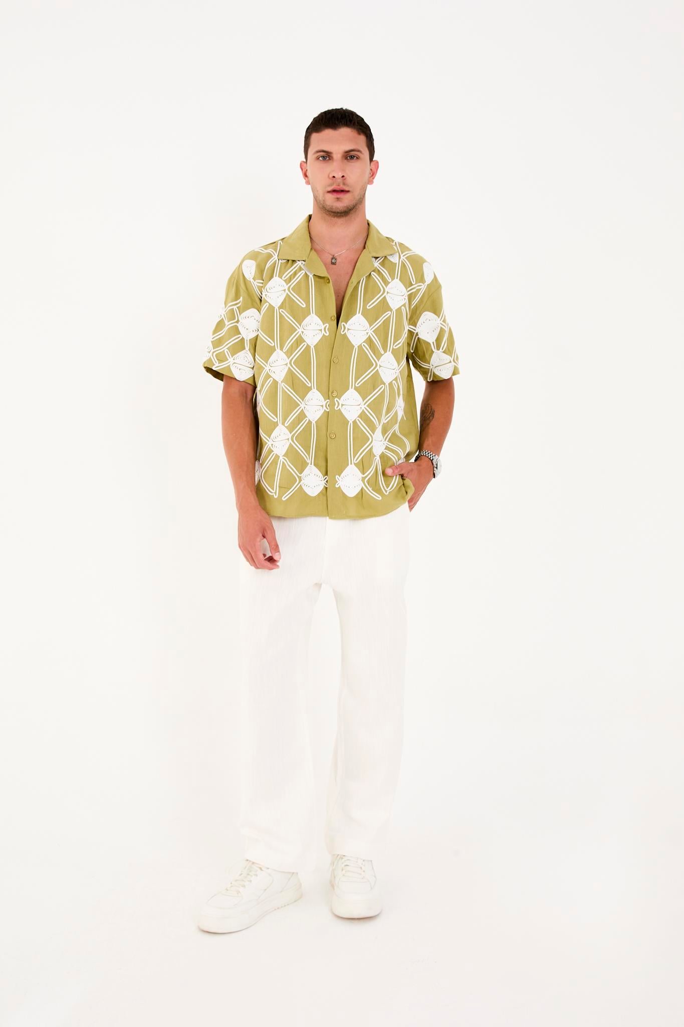 R-4419 Fermuarlı Baggy Pantolon
