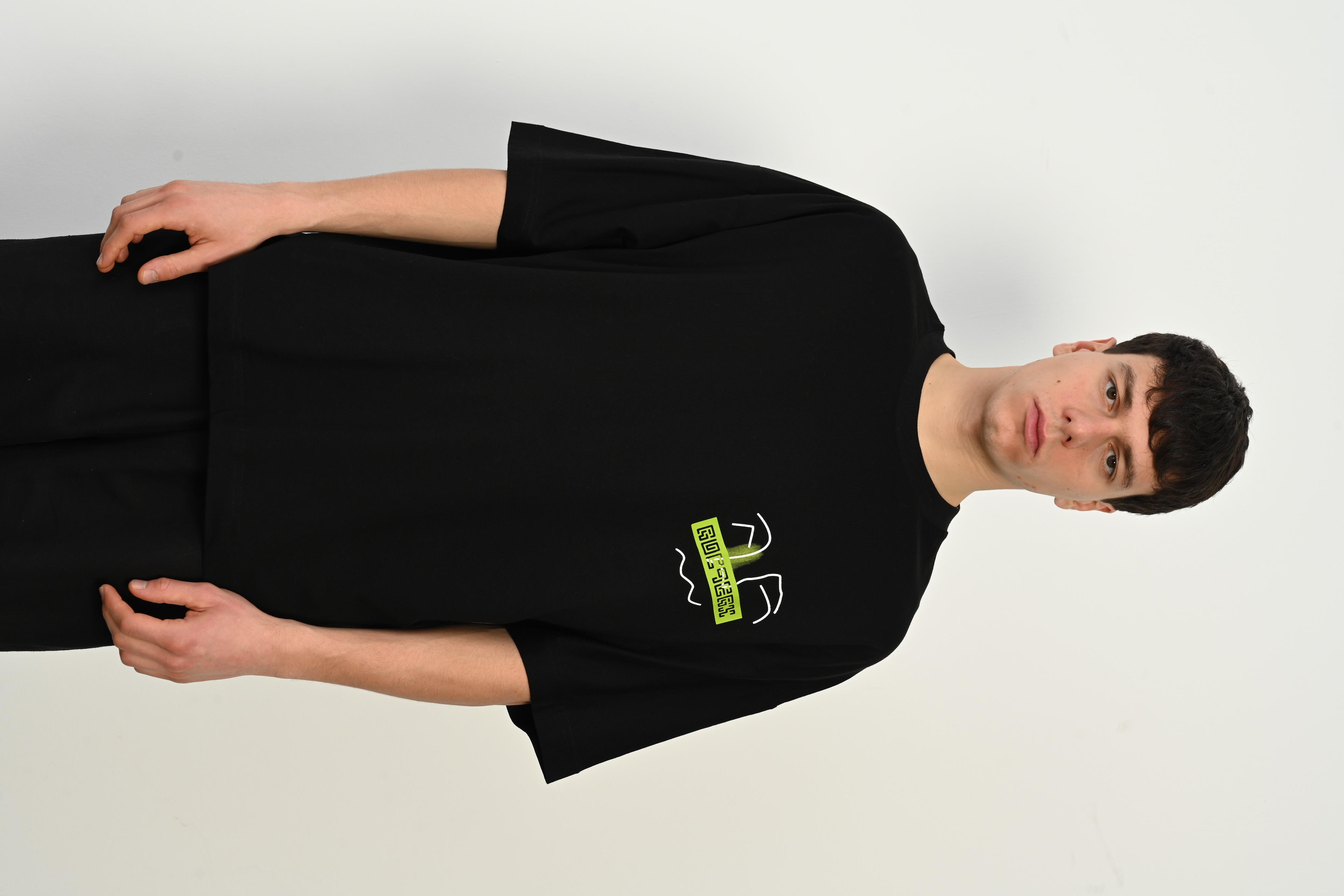 R-5760 Arka Yüz Baskılı Oversize Tişört