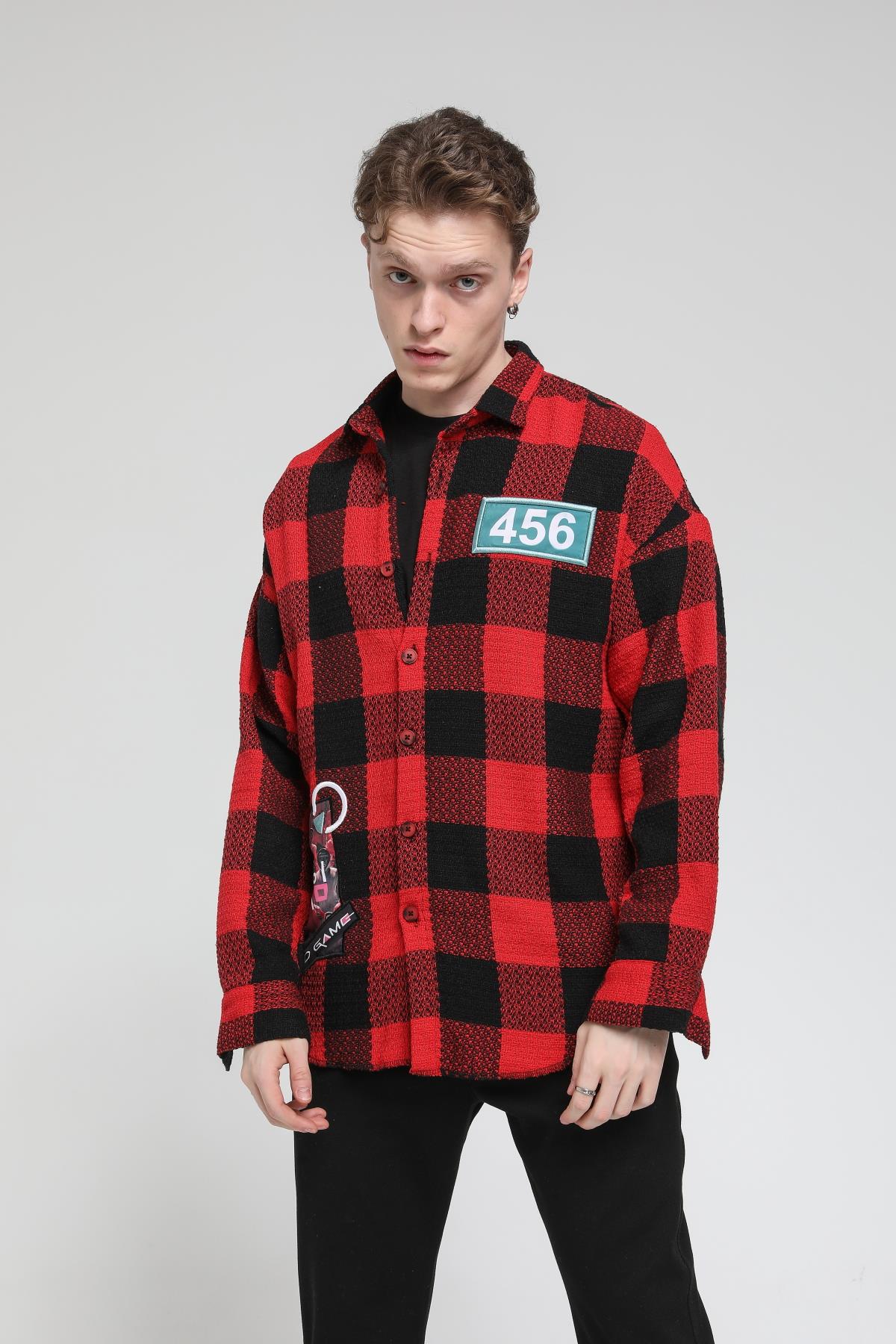 Squıd Game Robasız Peçli Oversize Gömlek R-3542