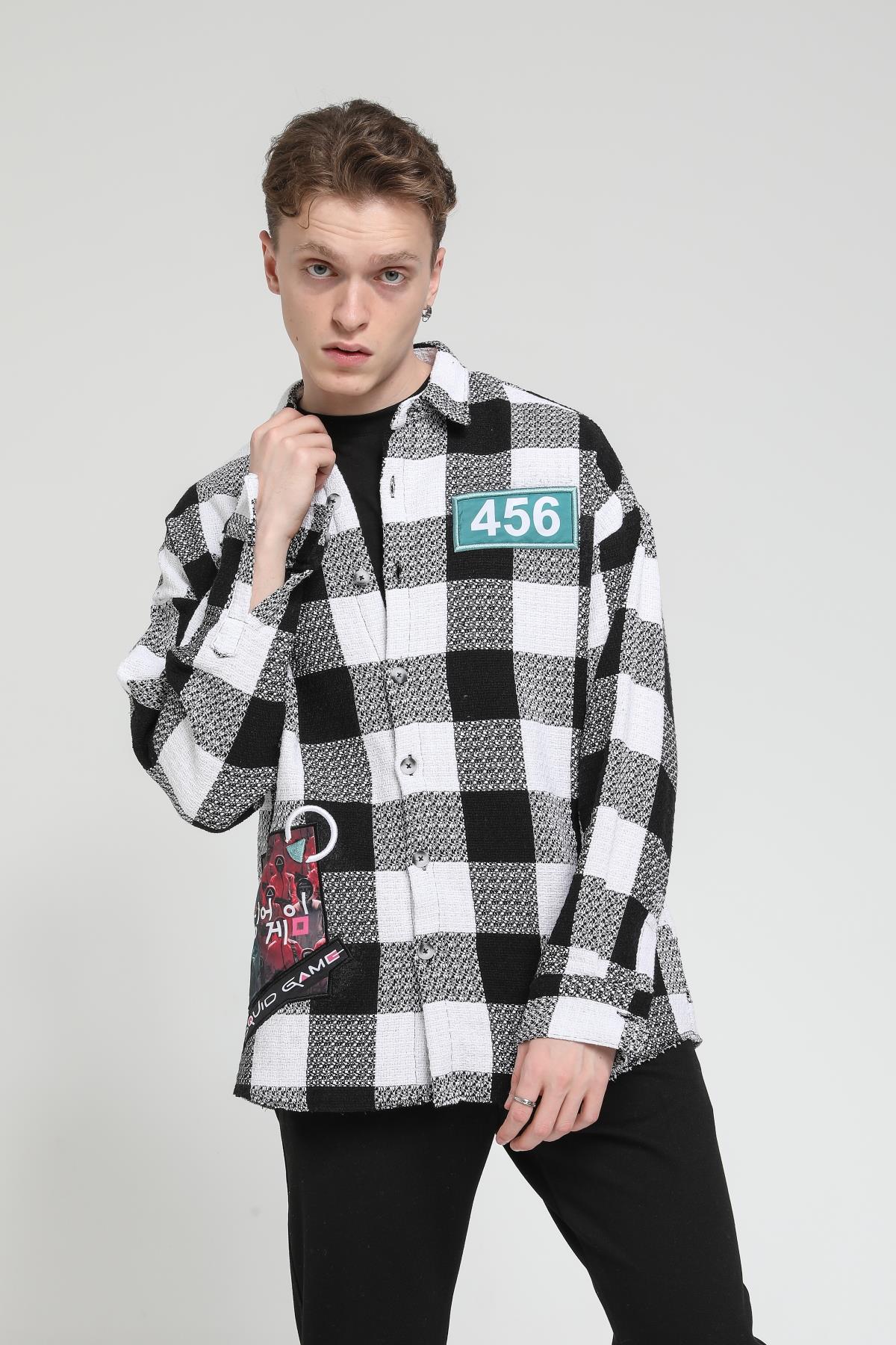 Squıd Game Robasız Peçli Oversize Gömlek R-3542