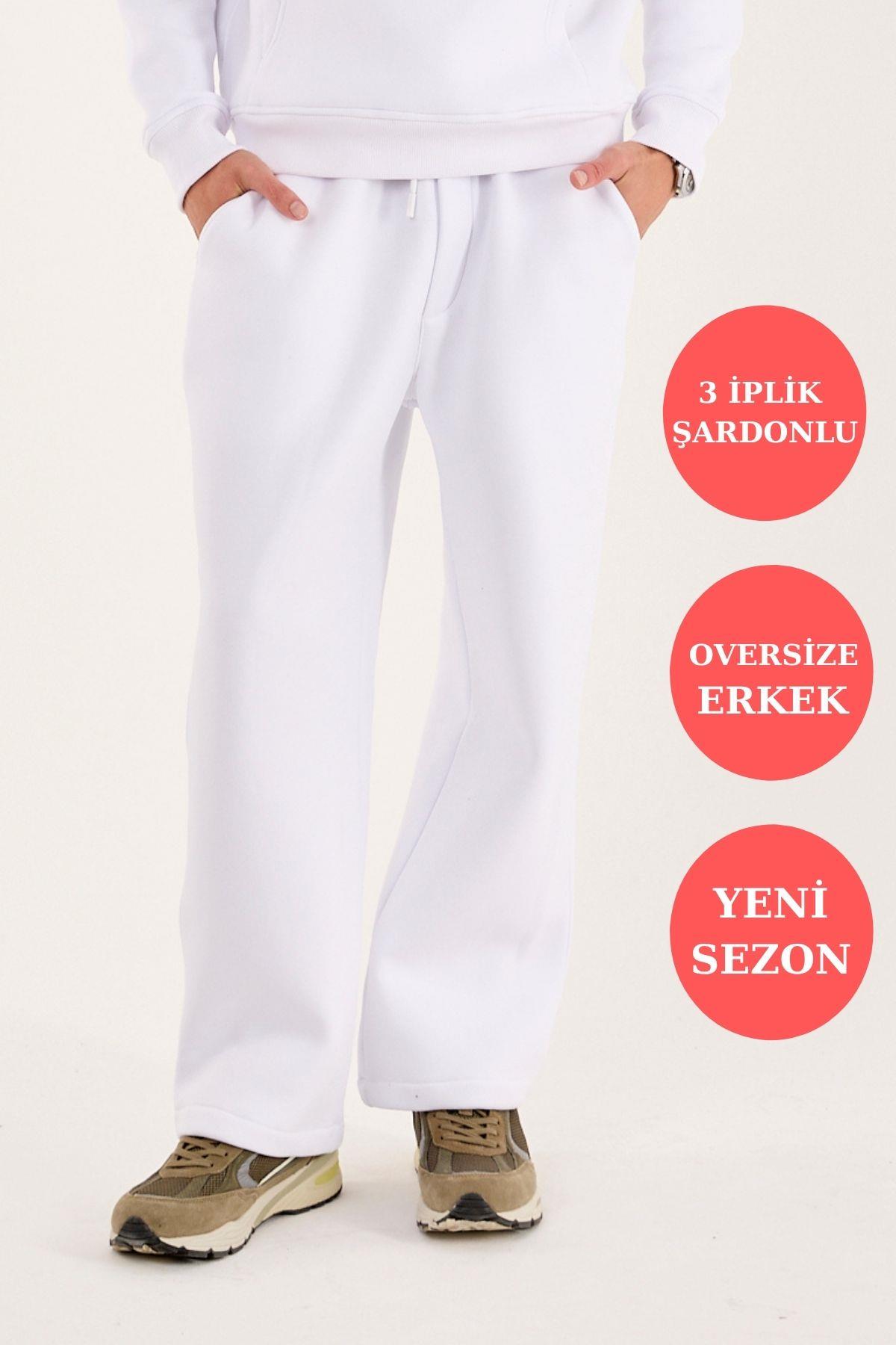 X-1001 Bel Lastikli  Üç İplik Pantolon