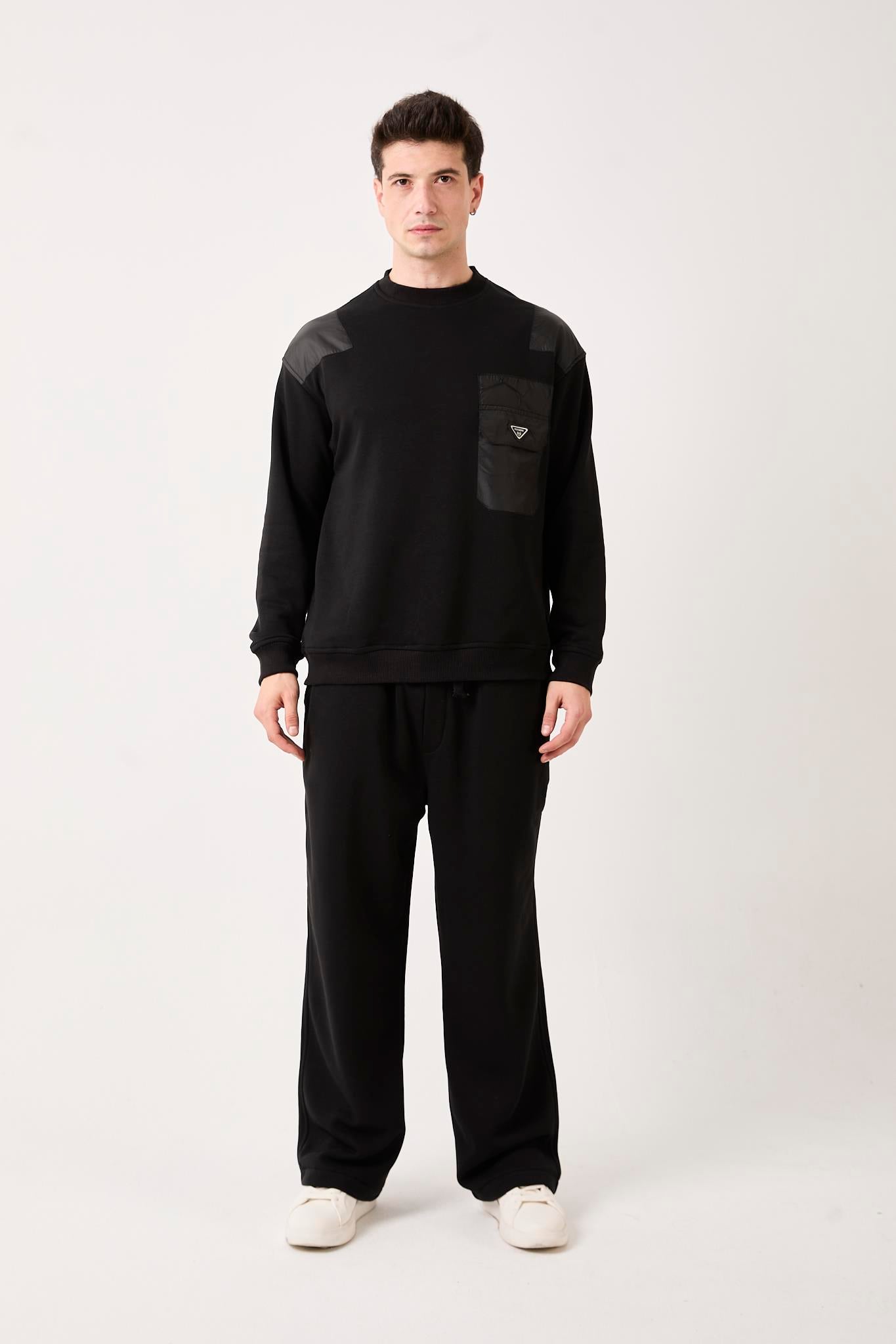X-4006 Garni Detaylı Üç İplik Şardonlu Sweat