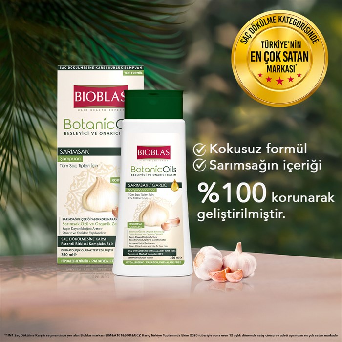 Bioblas Şampuan Botanic Oils Sarımsak Özlü Besleyici ve Onarıcı Bakım 360  ml | Tshop