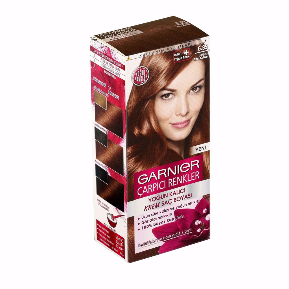 Garnier Color Naturals Saç Boyası 6/35 Çarpıcı Altın Kahve | Tshop