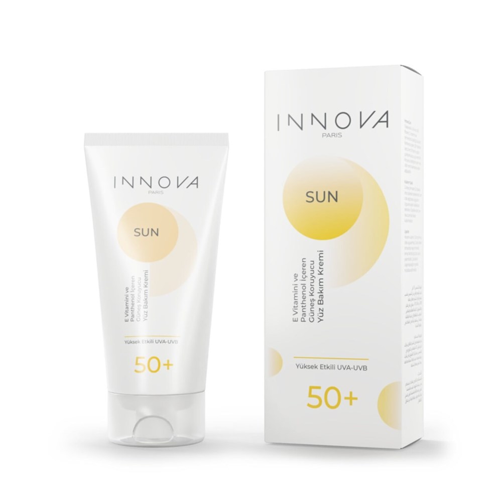 Innova Sun Care Cream Güneş Kremi +50F Yoğun Güneş Koruyucu Etki 50 ml |  Tshop