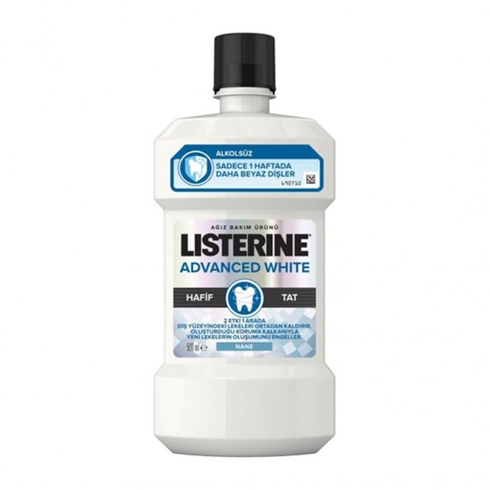 Listerine Ağız Gargarası - Mouthwash Advanced White 500 ml | Tshop