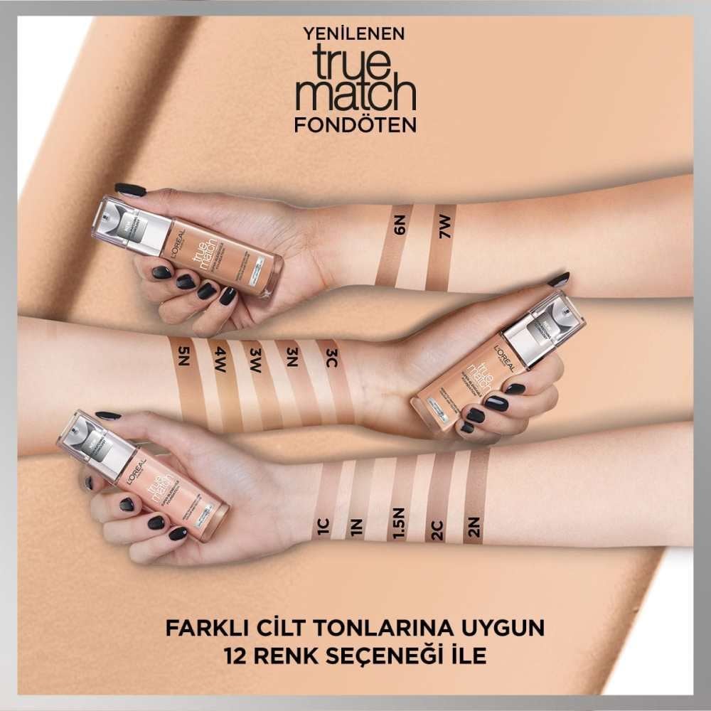 Loreal Paris Fondöten - True Match Foundation 1.5N Linen | Tshop