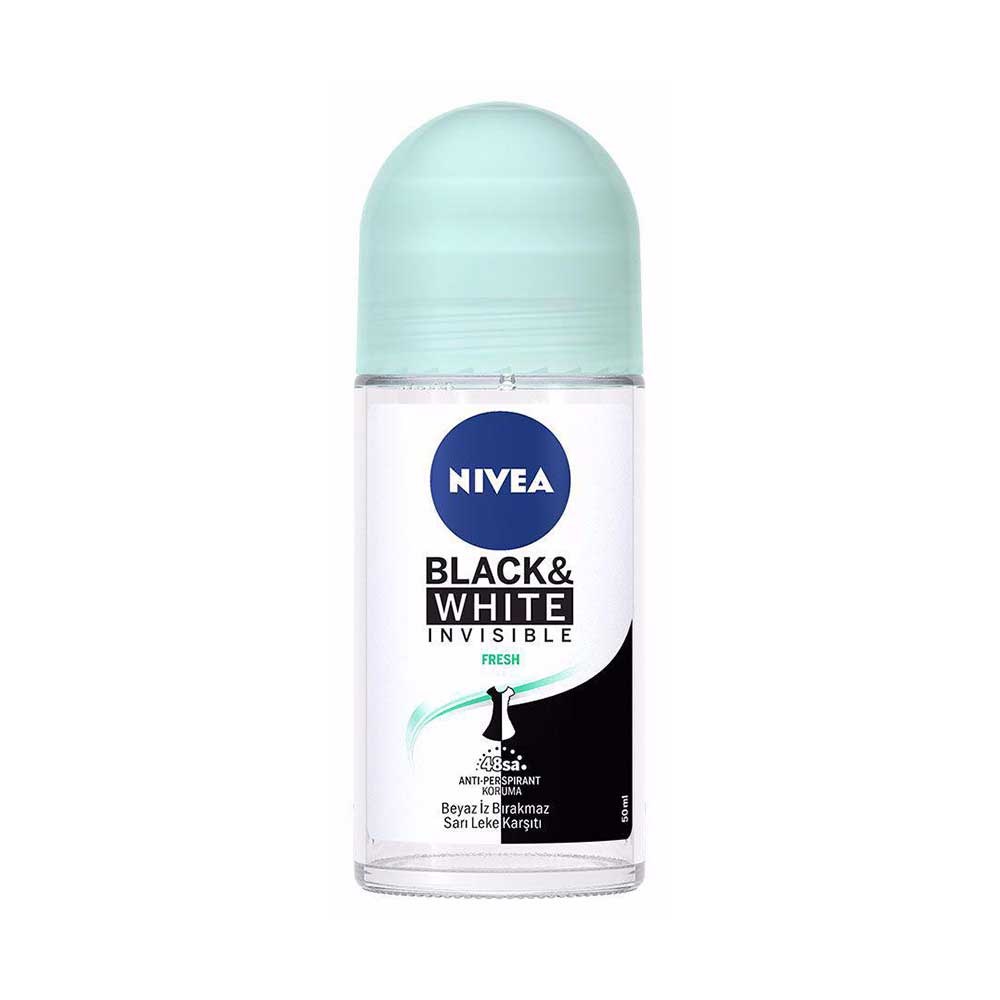 Nivea Kadın Roll-On Deodorant Invisible Black & White Fresh 50 ml | Tshop