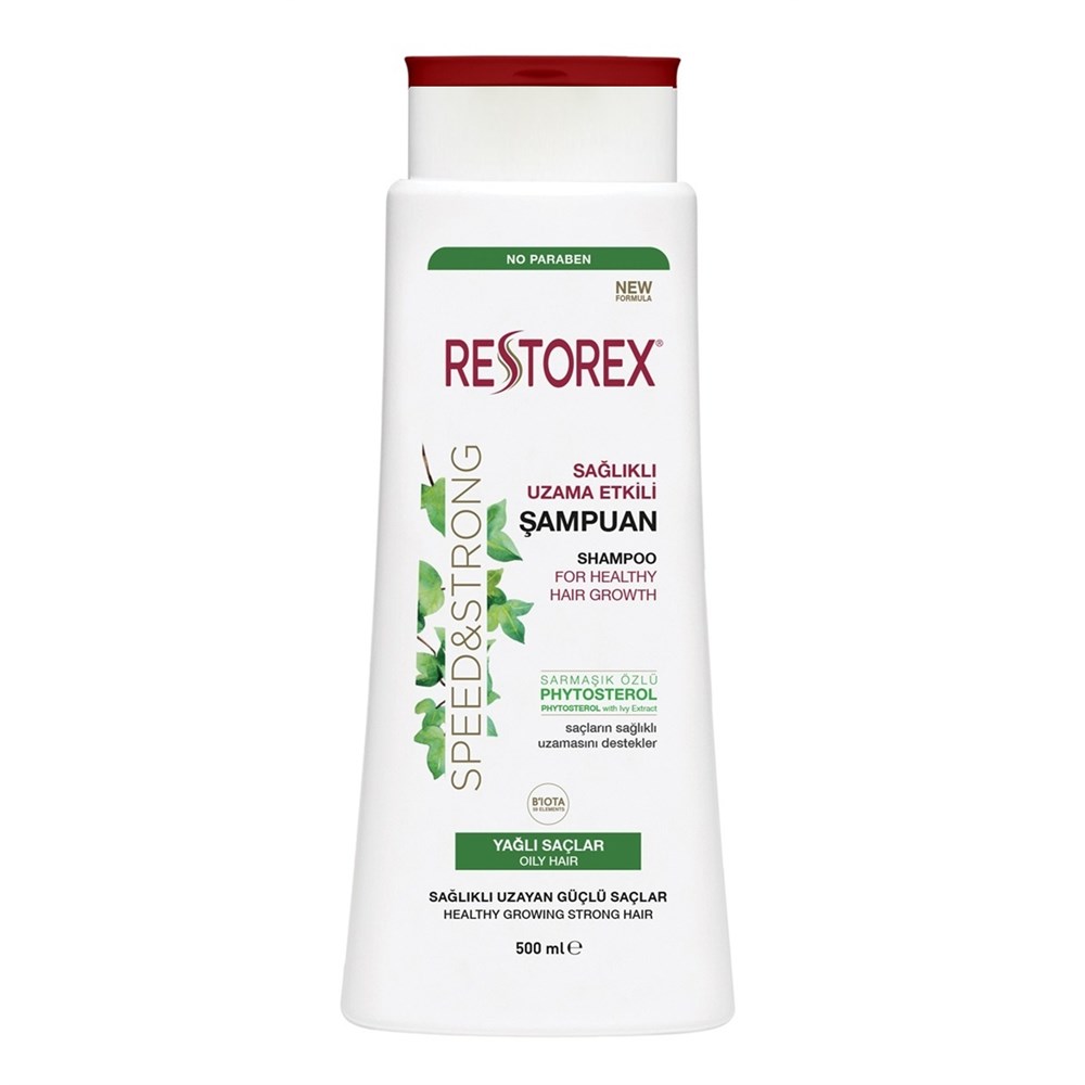 Restorex Şampuan - Sağlıklı Uzaman Etkili Yağlı Saçlar için 500 ml | Tshop