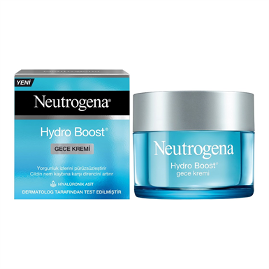 Neutrogena Gece Kremi - Hydro Boost Yorgunluk İzlerini Pürüzsüzleştirici  Etki 50 ml | Tshop