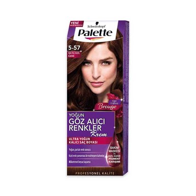 Palette Saç Boyası Yoğun Göz Alıcı Renkler 5.57 Kızıl Kahve | Tshop