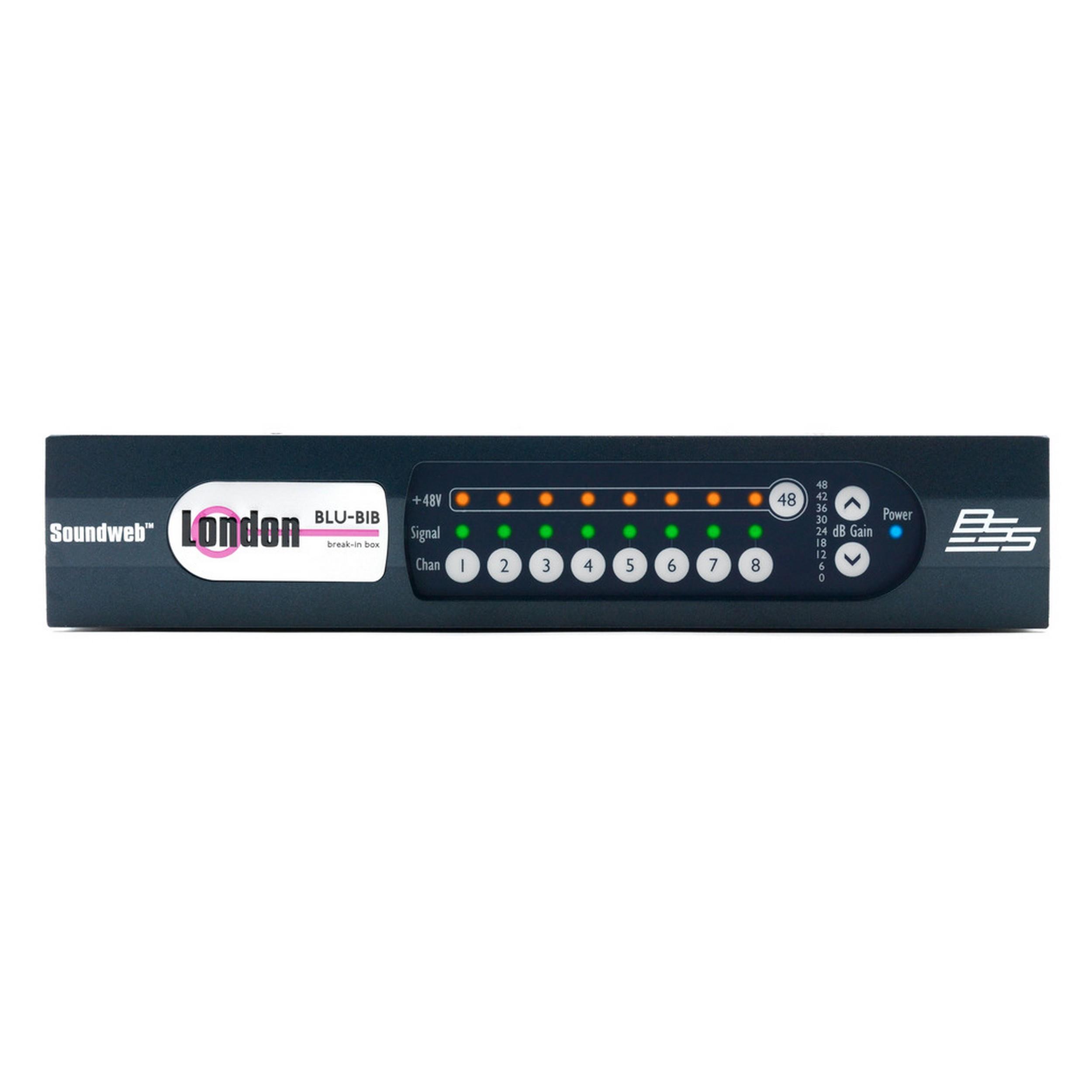 BSS BLU-BIB BLU bağlantısı ve anahtarlanabilir 8 kanallı analog giriş kutusu
