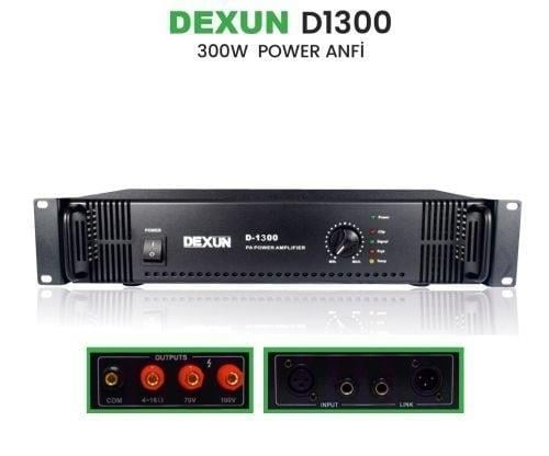 Dexun D-1300 300W/100V POWER AMPLİFİKATÖR