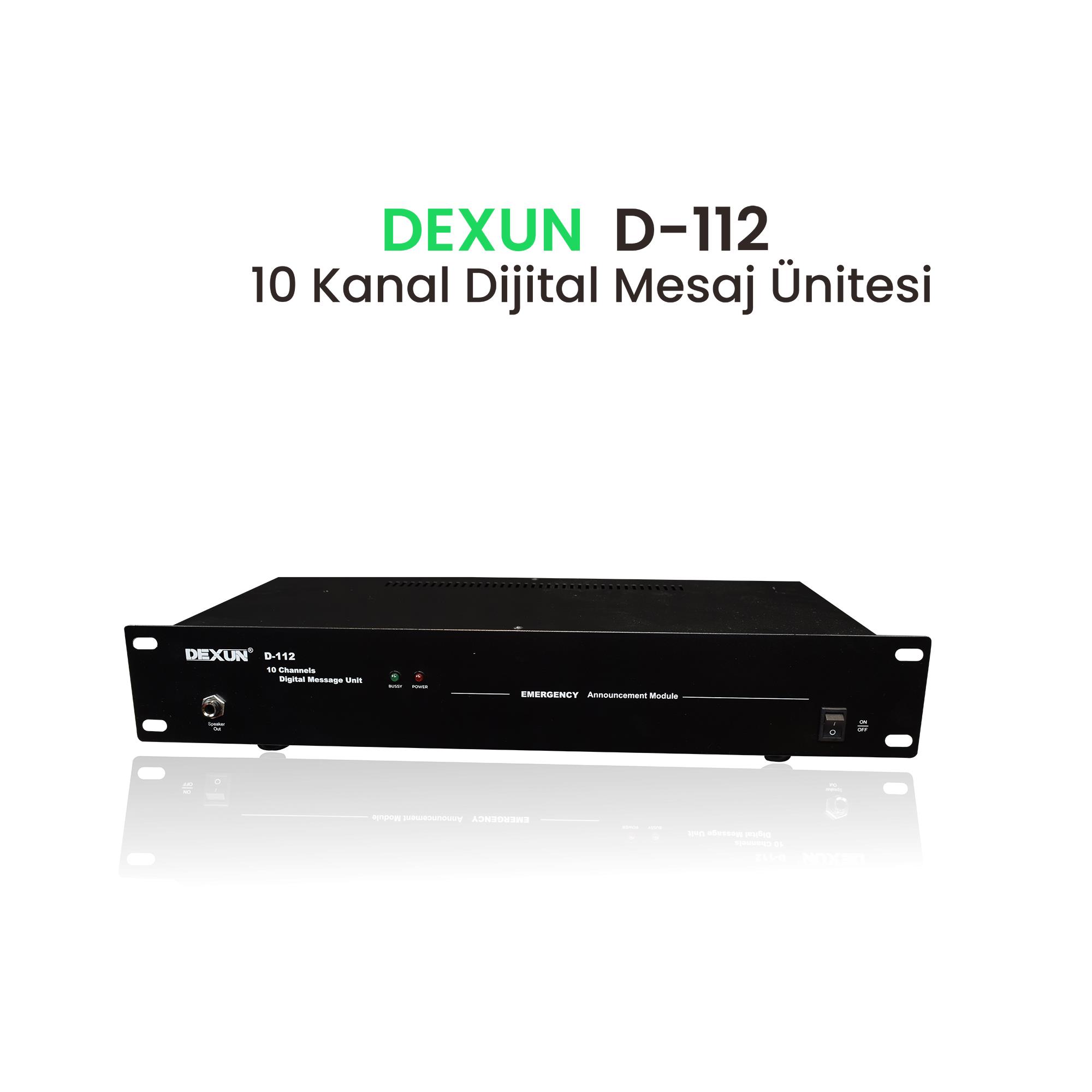 Dexun D–112 10 KANAL DİJİTAL MESAJ ÜNİTESİ