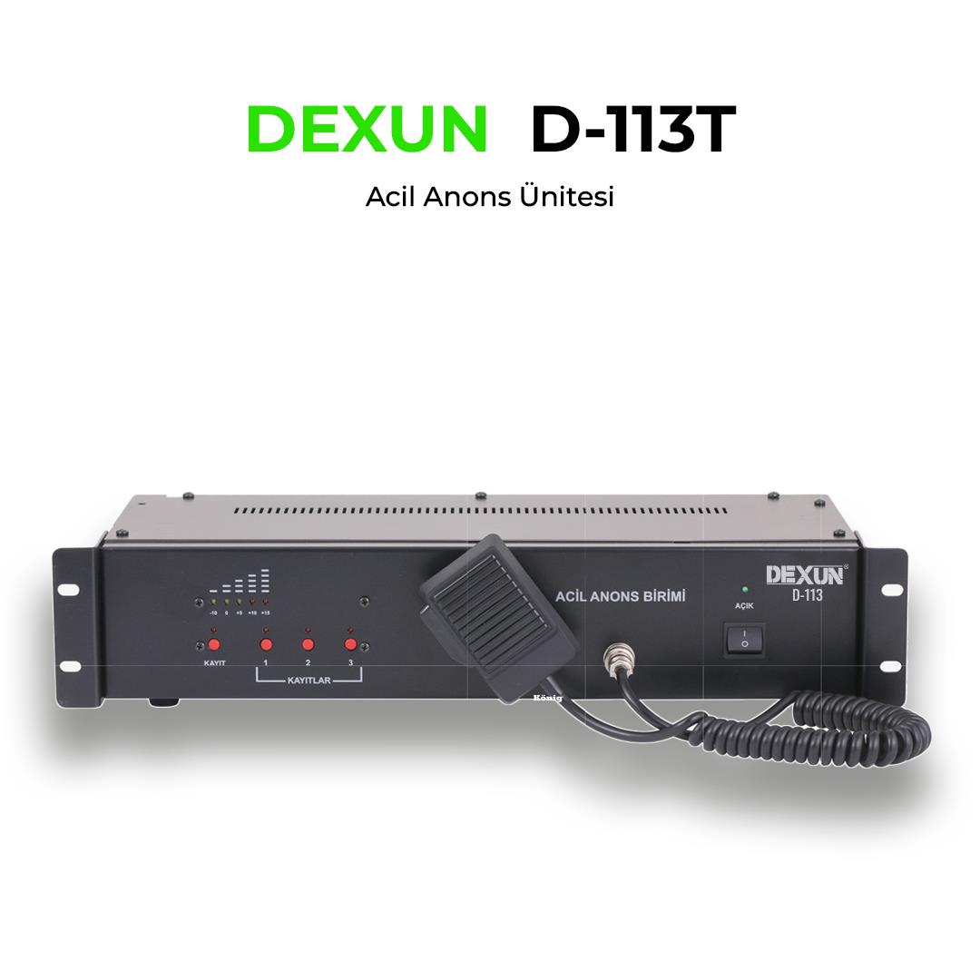 Dexun D-113 ACİL ANONS SİSTEMİ