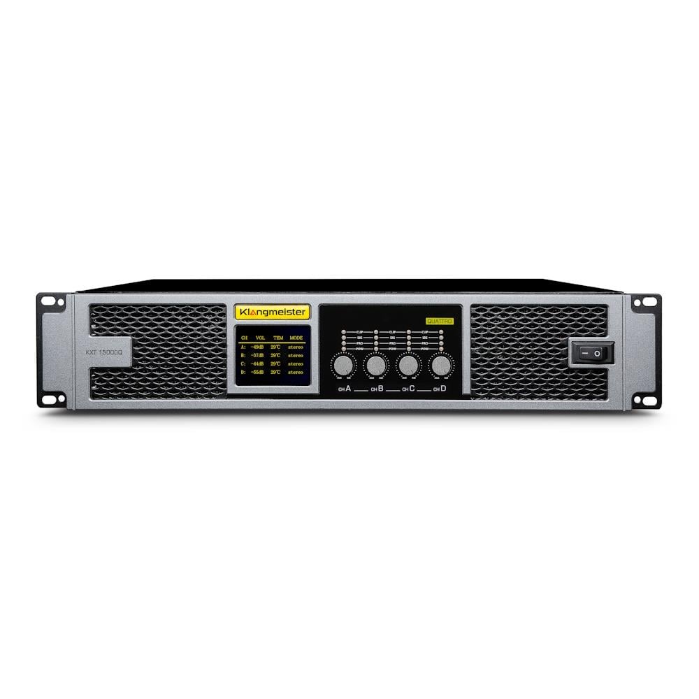 KLANGMEİSTER KXT15000Q 4 KANAL 4x1500W-4Ω QUATTRO  POWER AMFİ
