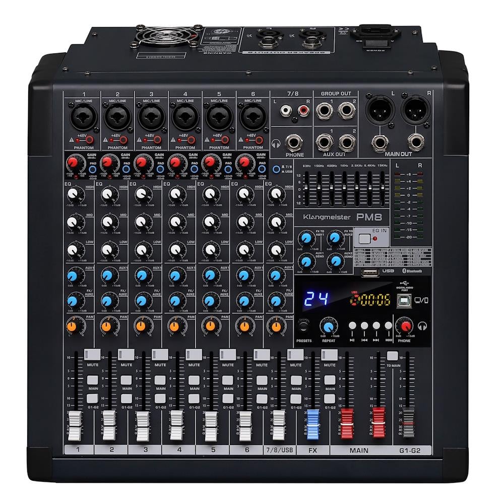 KLANGMEİSTER PM8 8 KANAL POWER MİKSER 
