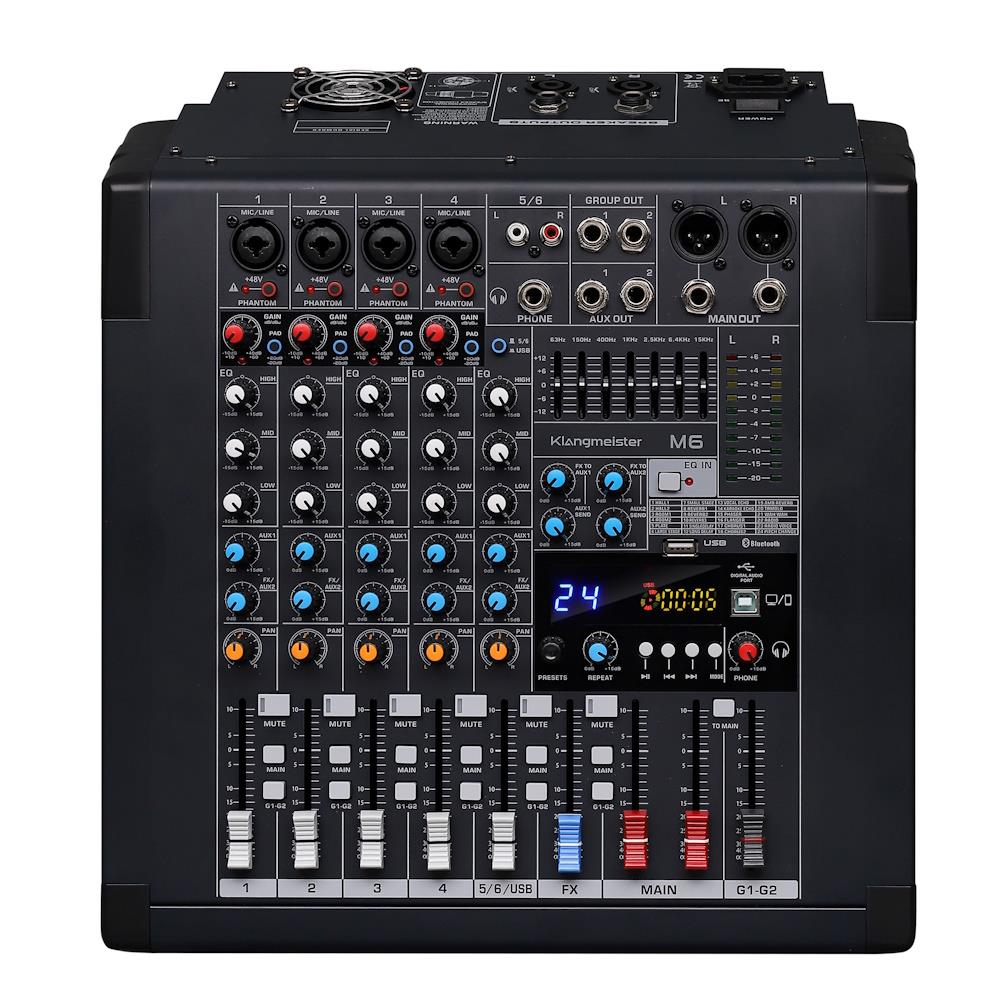 KLANGMEİSTER PM6 6 KANAL POWER MİKSER