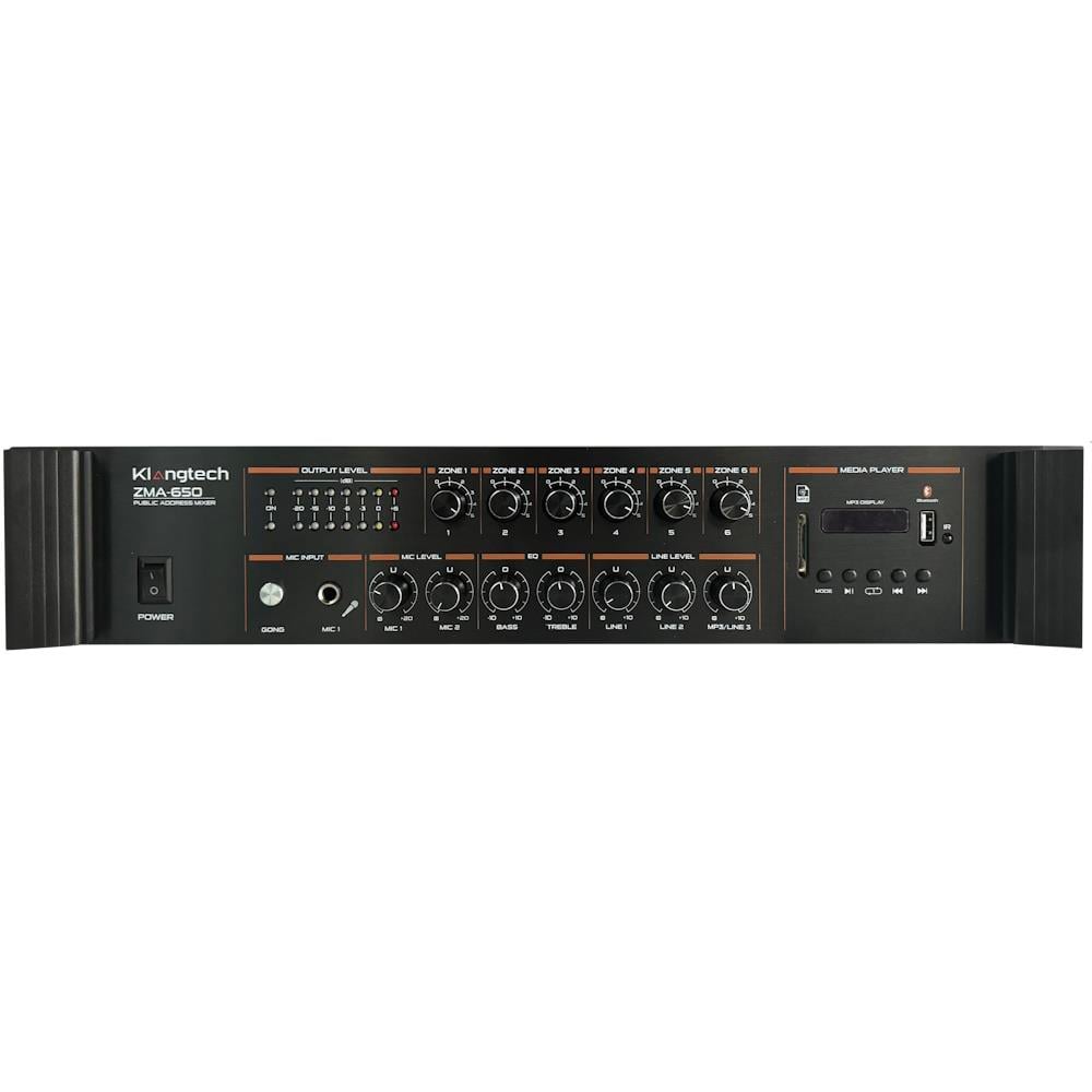 KLANGTECH ZMA-650 500W/100V 6 BÖLGE AMFİ