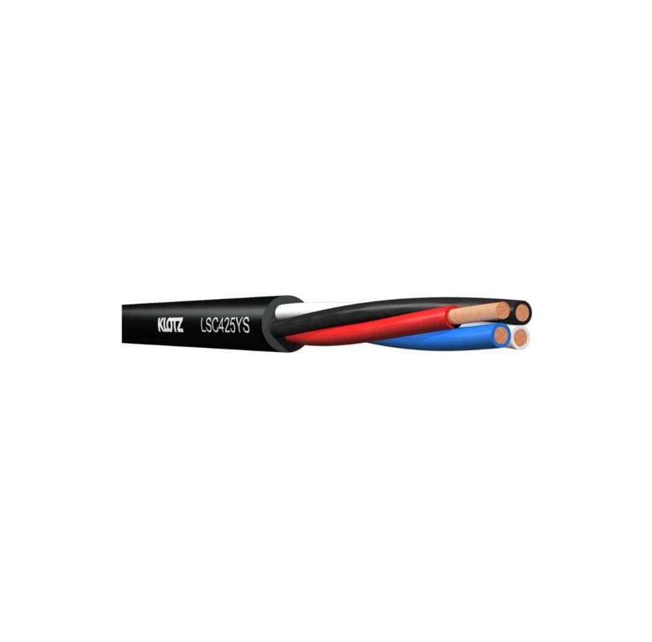 Klotz LSC425YS.100 4 x 2.5 mm² PVC HOPARLÖR KABLOSU
