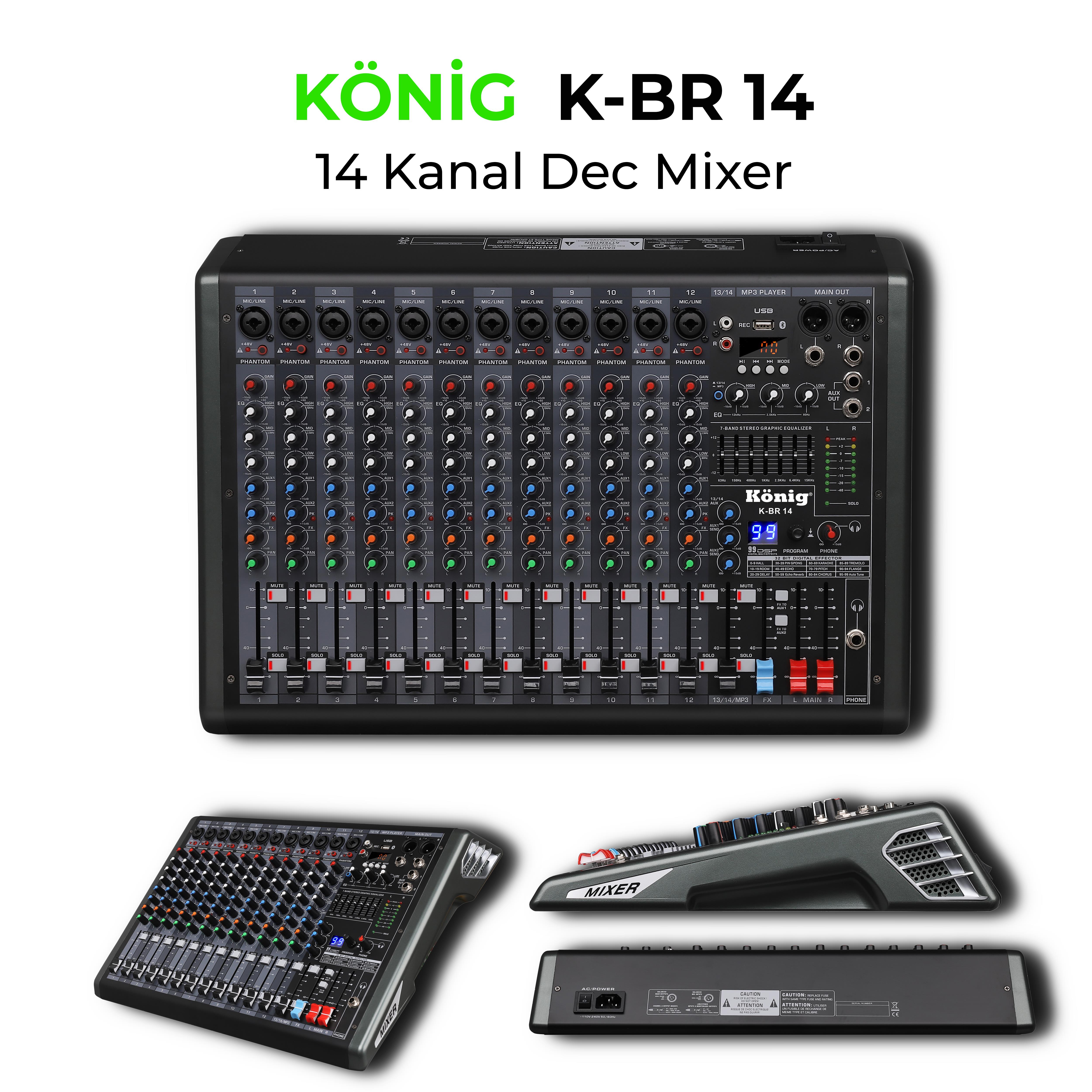 König K-BR 14 14 KANAL DEC MİKSER