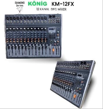 König KM–12FX DİAMOND 12 KANAL DEC MİKSER