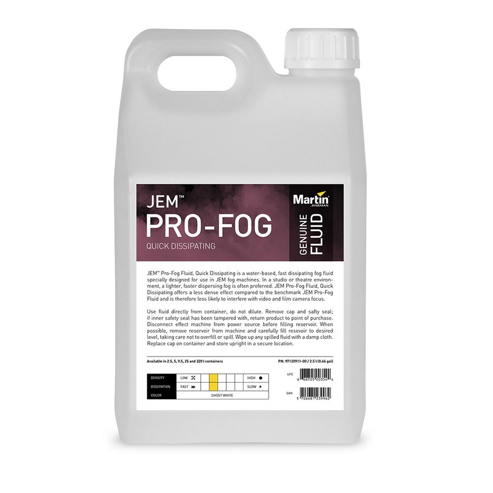 Martin PRO-FOG QUICK D.4X5 L Hızlı Dağılan Sis Likiti 4x5L