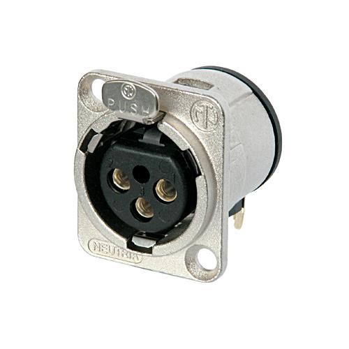 Neutrik NC3FD-H 3 Pin Şase Tipi PCB Dişi XLR Konnektör