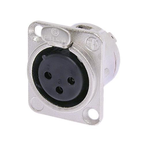 Neutrik NC3FD-L-1 3 Pin Şase Tipi Dişi XLR Konnektör