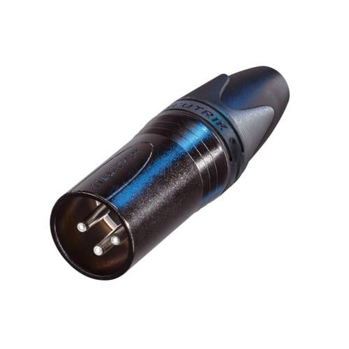 Neutrik NC3MXX-BAG Siyah Metal Gövdeli 3 Pin Erkek XLR Konnektör