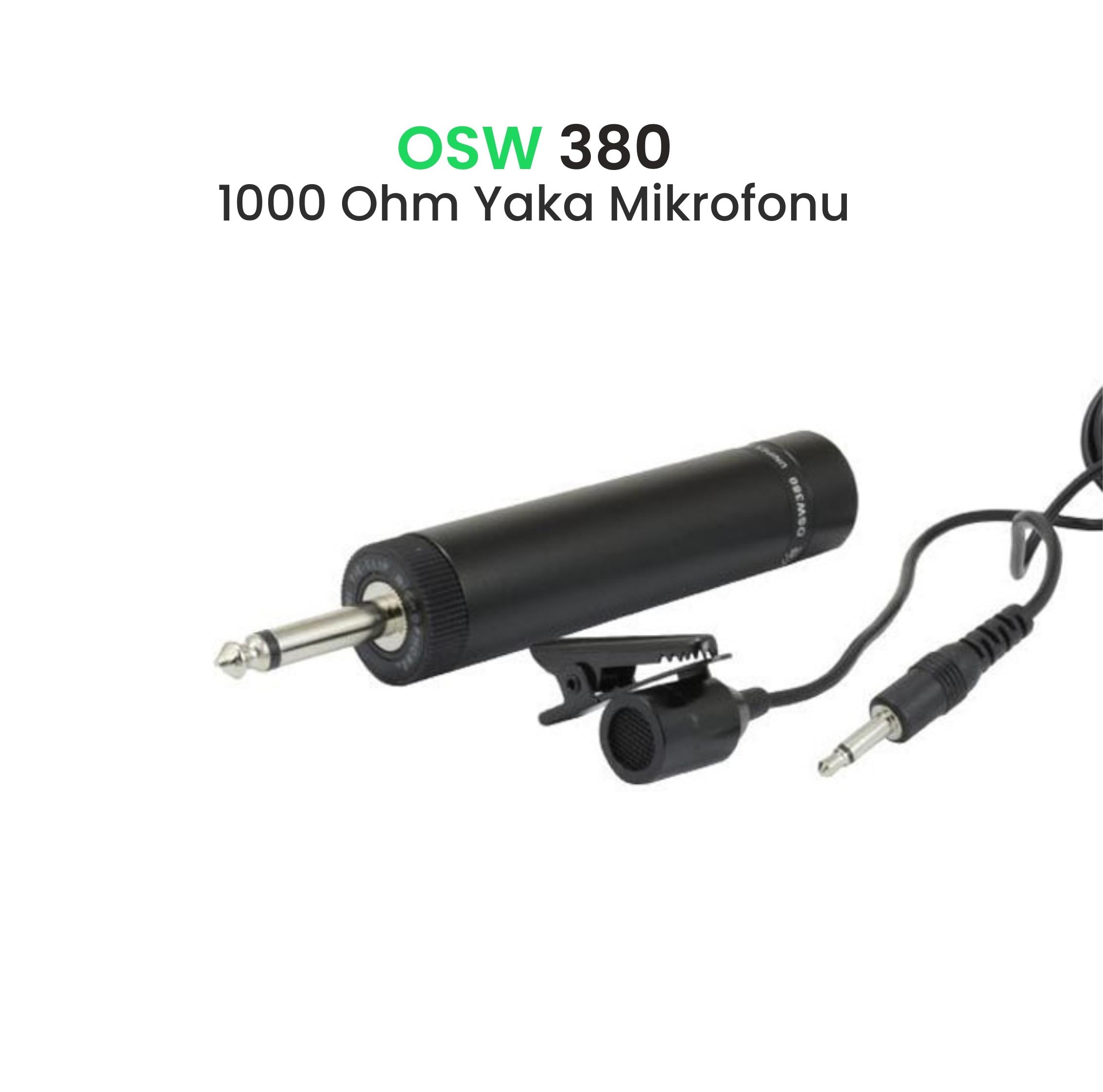 Osawa OSW–380 1000Ω YAKA MİKROFONU