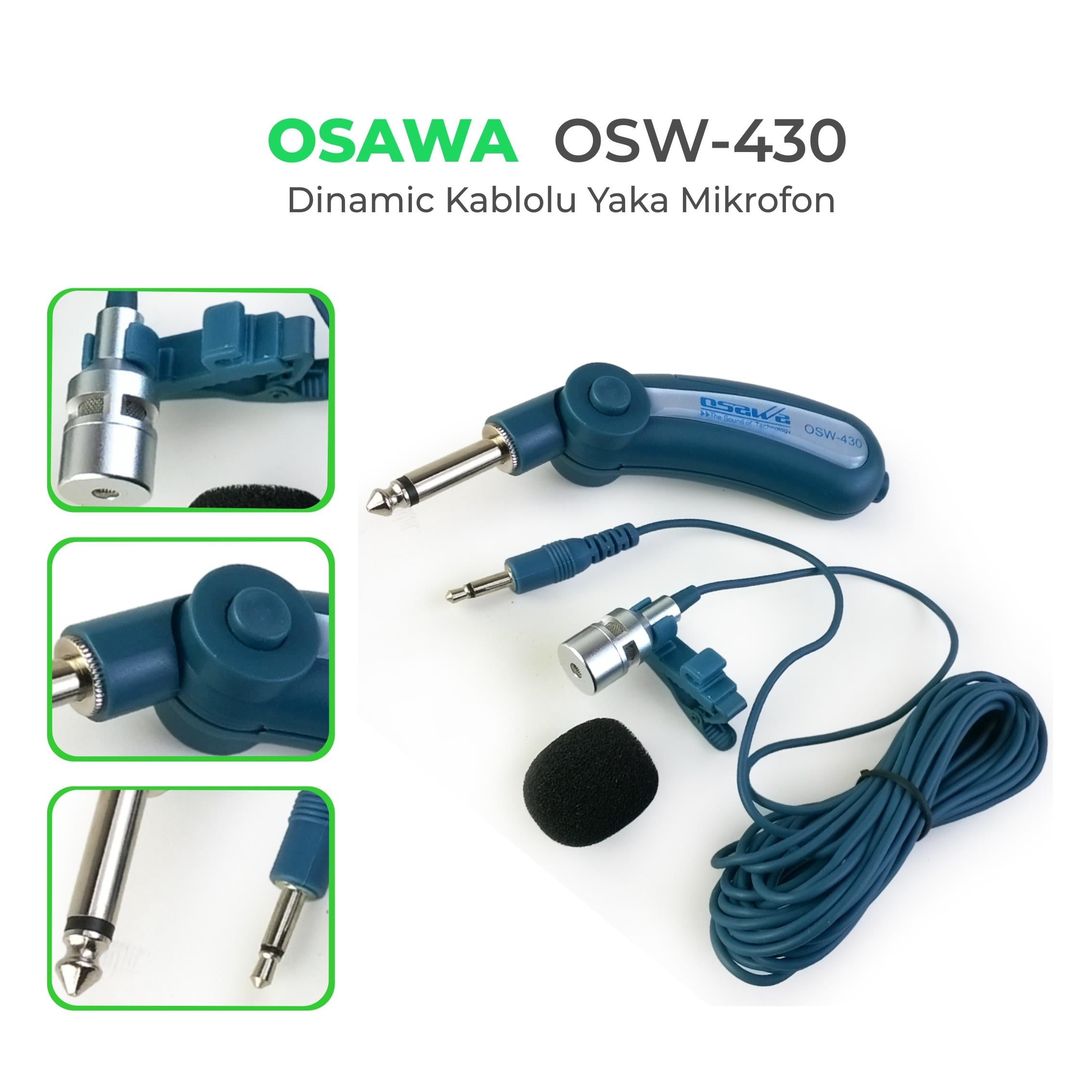 Osawa OSW–430 1000Ω YAKA MİKROFONU